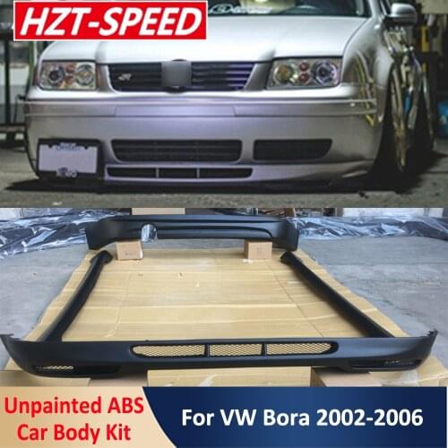 Unpainted ABS Material Car Small Body Modifycation Kit Front and Rear Bumper Side Skirts For VW Bora 2002-2006