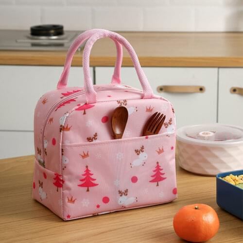 2021 New Large-capacity Lunch Bags Lunch Box Bag Portable Insulated Lunch Bag Convenient My Melody Lunch Bag