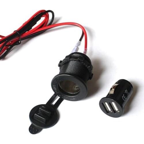 2020 New Motorcycle Waterproof Mobile Phone Power Supply Charger Dual USB Port Socket NEW