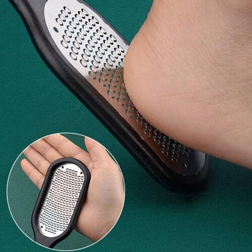 Pedicure Foot File Callus Remover Stainless Steel Foot Scraper Portable Rasp Colossal Foot Grater Scrubber Pro for Wet/Dry Feet