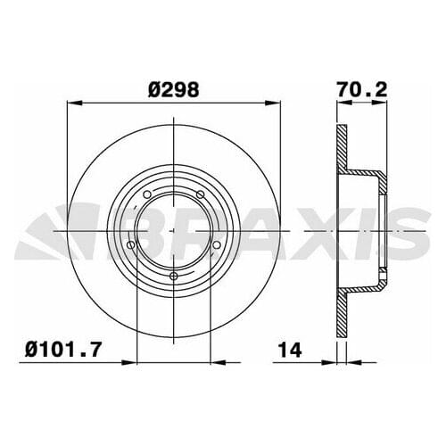 FRONT BRAKE DİSKİ LAND ROVER DEFENDER DISCOVERY I 571762