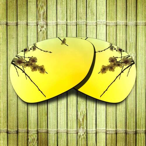 Polarized Replacement Lense For-Oakley Feedback Sunglasses Frame True Color Mirrored Coating - Yellow Options