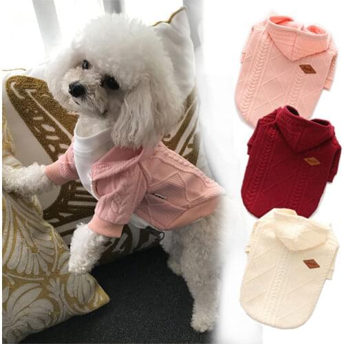 Small Pet Dogs Sweater Cat Winter Warm Sweater Knit Coats Outwear Apparel Small Dogs Clothes Costume Pets Cloth Clothing