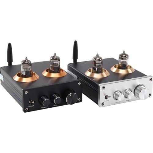 Buffer HiFi 6J5 Bluetooth 4.2 5.0 Tube stereo preamplifier with treble and bass adjustment