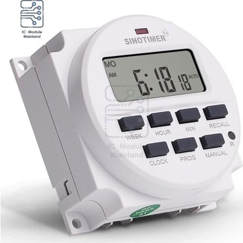 DC TM618N-2 Smart Switch Timer Microcomputer Time Control Switch 5V 12V 110V 220V Programmable Digital Electronic Timer Switch