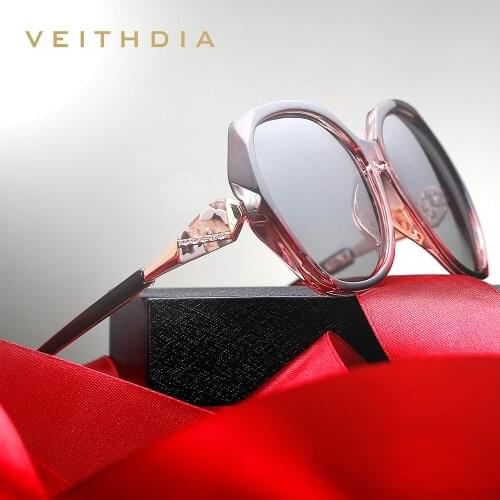 VEITHDIA TR90 Womens Sun glasses Polarized Gradient Lens Luxury Ladies Designer Sunglasses Eyewear For Women 3171