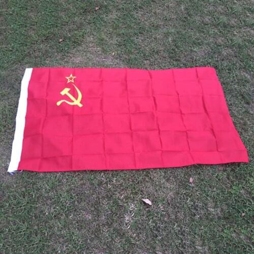 High Quality Red CCCP Union of Soviet Socialist Republics USSR Flag Russia Banner Indoor Outdoor Home Decor 90*150cm