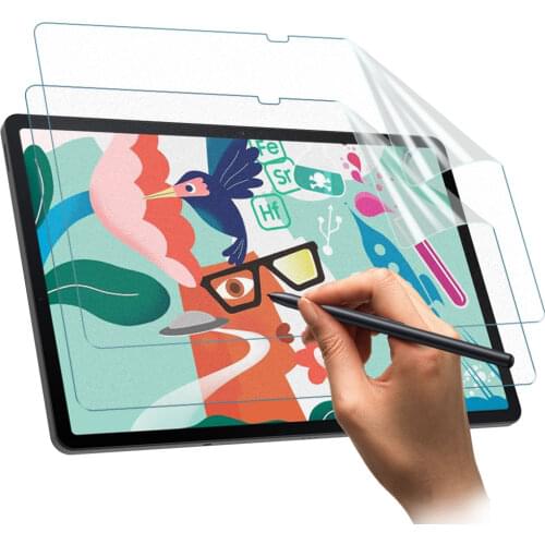 2-Pack Screen Protector for Galaxy Tab S7 FE 2021 12.4, Anti-Bubble/ Anti-Scratch, Draw & Sketch Feel Smooth Ultra Slim Screen