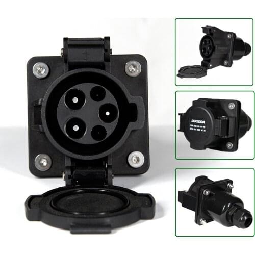 16A 32A 50A Type 1 EVSE Charging Socket SAE J1772 EV Socket electric vehicle charge socket