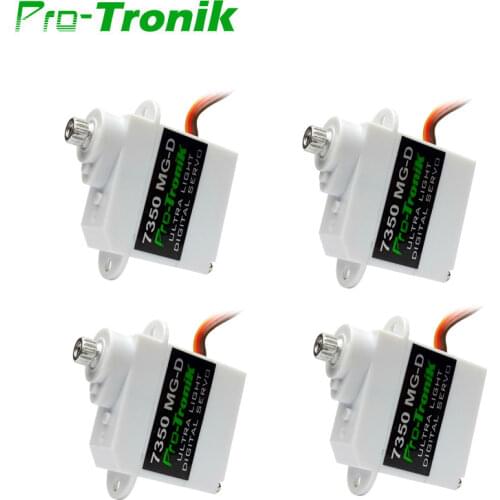 4PCS PTK 7350 MG-D 5g Digital Servo Metal Gear For EPP E3P RC Model Truck Boat Racing Car Helicopter Airplane and Robot DIY