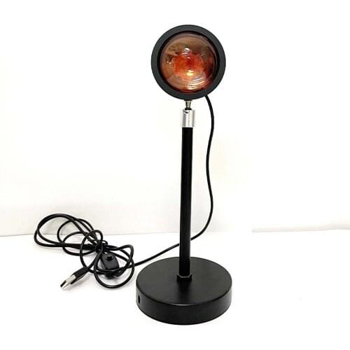 4 In 1 Projector Sunset Lamp USB Teen Room Bedroom Table Led Night Light For Atmospher Live Home Wall Decoration Background Mood
