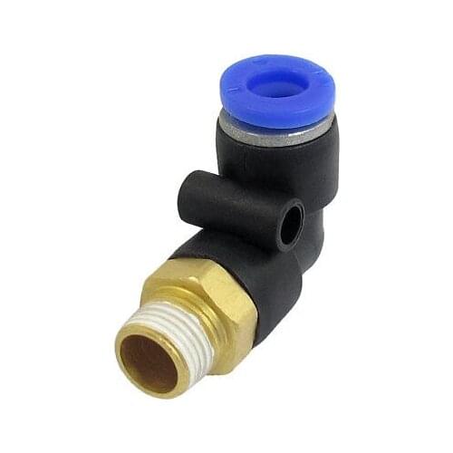 6mm Hole 9mm Male Threaded Pneumatic Quick Fitting Joint Connector