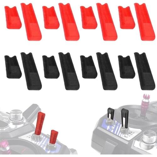 8PCS 3D Printed TPU RC Drone Airplane Remote Control Channel Switch Protector For FLYSKY AT9 AT10 JUMPER T16 T18 Transimitter