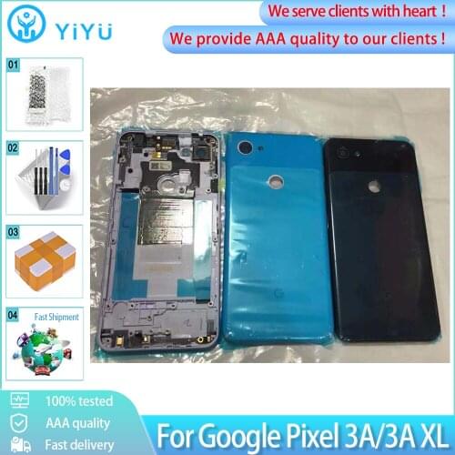 AAA+ For Google Pixel 3A XL Back Battery Cover Door Rear Housing Case Replacement For Google Pixel 3A Back Cover Battery Door