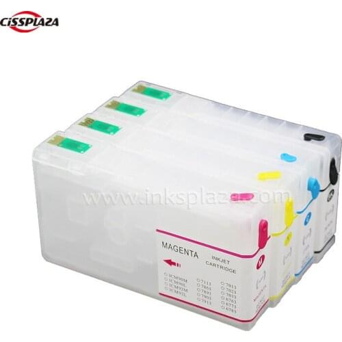 CISSPLAZA T7911-T7914 refill ink cartridge Compatible for epson WorkForce Pro WF-5620DWF WF-5690DWF WF-5110DW printer with ARC
