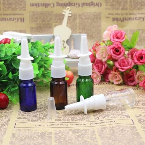2pcs/lot 20 ml colorful Glass nasal spray PET spray bottle plastic bottle makeup liquid dispensing tool with the sprayer tool
