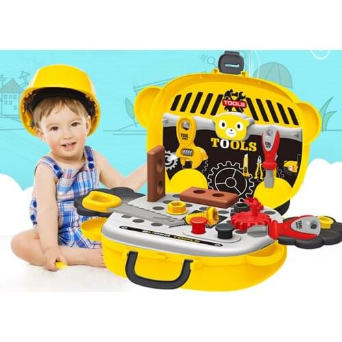 Pretend Play Toy Mini Tools Set, 14 Pieces Construction Play Tools kit, Best Gift for Toddlers Boys