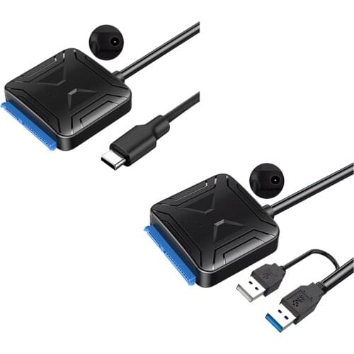 SATA to USB 3.0 Adapter Cable, USB 3.0 to SATA Hard Drive Adapter, for 3.5 2.5 Inch SSD HDD, for SSD/HDD Data Transfer