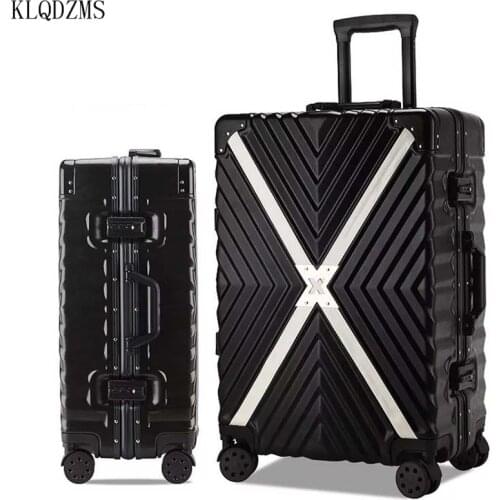 KLQDZMS 20’’24’’26’’29 Inch ABS Fashion Suitcase Cabin Rolling Lightweight Luggage PC Trolley Bag