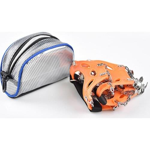 Crampon PVC Storage Bag Outdoor Crampon Storage Bag With Zipper For Mountaineering Climbing Outdoor Travel Portable Wash Bag