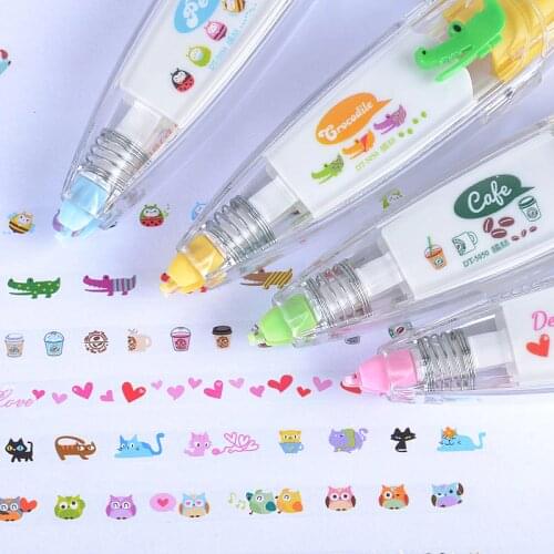 Creative Correction Tape Cute Sticker Planner Decoration Scrapbooking Diy Cartoon Book Decorative Stationery Sticker Child Gift