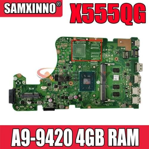 X555QG Motherboard X555QA X555BA X555Q X555B X555BA laptop Motherboard X555BA Mainboard Test OK A9-9420 4GB RAM