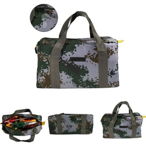 Multi-function Tool Storage Bag Canvas Waterproof Hand Tool Storage Carry Bags Home Toolkit Metal Hardware Parts Organizer Pouch