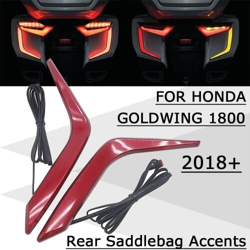 NEW LED Rear Saddlebag Accents Motorcycle Accessorie For Honda Gold Wing GL1800 2018 2019 2020 2021 Goldwing GL1800 Tour DCT