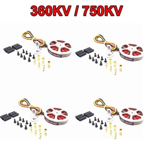 NEW 4PCS/lot High quality Mitoot 5010 360KV/750KV High Torque Brushless Motors For Rc Four-axis six-axis multi-rotor aircraft