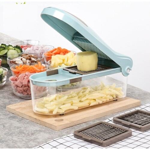 New Mandoline Slicer knife Food Chooper Manual Vegetable Cutter Garlic Grater With 3 Satianless Steel Blades kitchen Accessories