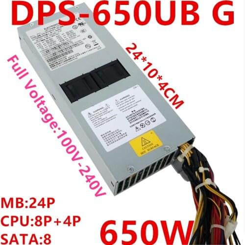 Almost New PSU For Delta 1U 650W Power Supply DPS-650UB G