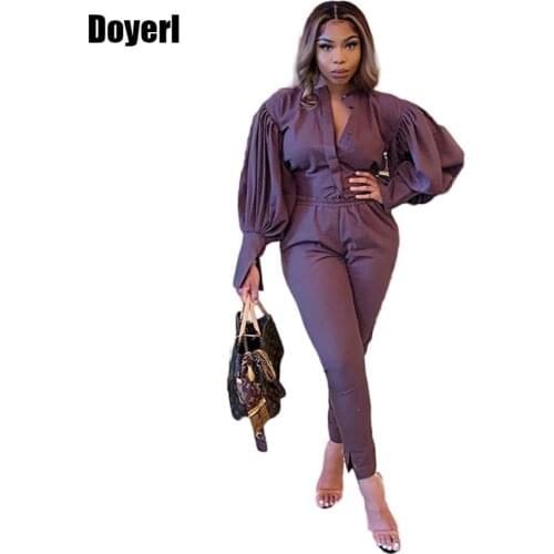 Autumn Two Piece Set Top and Pants Matching Sets for Women Fall Office High Waist Elegant 2 Piece Sets Womens Outfits Streetwear