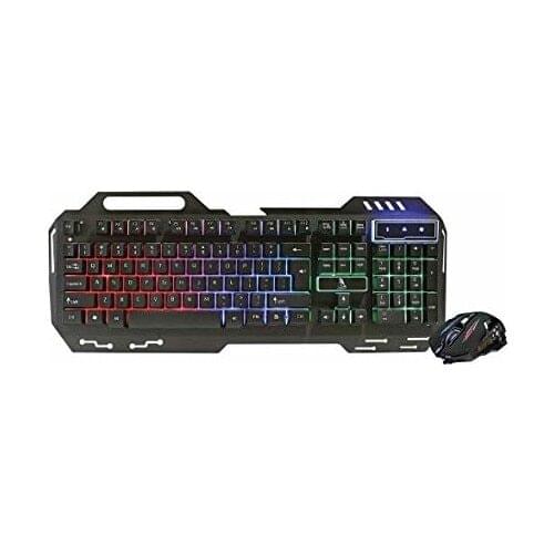Polygold PG-8014 Illuminated Player Keyboard Mouse Set-Black