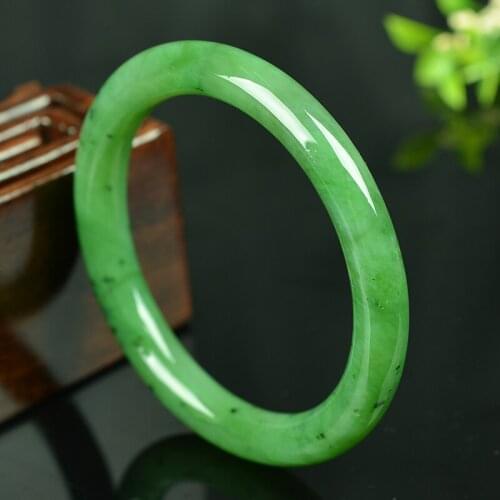 Hot fengshui womens Fashion Buddha word Jasper jade bracelet jewelry gift