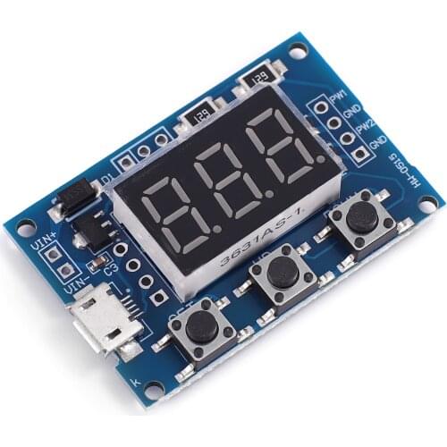 DC 5-30V Micro USB 5V Power Independent PWM Generator 2 Channel Dual Way Digital LED Duty Cycle Pulse Frequency Board Module