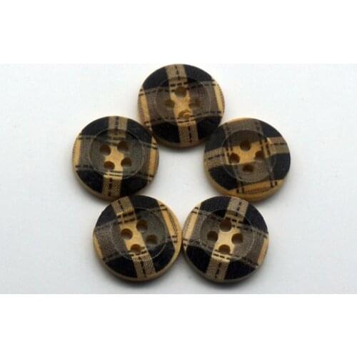 New Arrival 50PCS 4-Holes Wooden Buttons DIY Scrapbooking Crafts Sewing Accessories Decorative Buttons Free Shipping