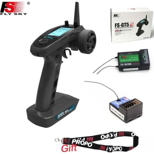 New Flysky FS-GT5 2.4G 6CH Transmitter remote control with FS-BS6 6CH Receiver Built-in Gyro Fail-Safe for RC Car Boat