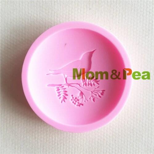 Mom&Pea MP159 Free Shipping Bird Silicone Mold Cake Decoration Fondant Cake 3D Mold Soap Mold Food Grade