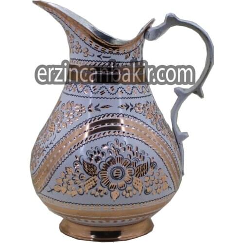 Bakır türk su sürahi büyük sürahi saf bakır sürahi sürahi el yapımı made IN TURKEY -SRH-105