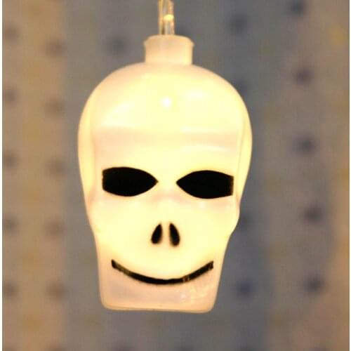 Halloween Pumpkin Led String Light 2M 20 Hanging Skull Led Lanterns Light For Halloween Holiday Decoration