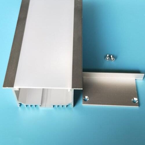 Free Shipping 40M/Lot 2M LED Strip Aluminum Profile with Milky/Transparent Cover, LED Aluminum Channel for Home Decoration