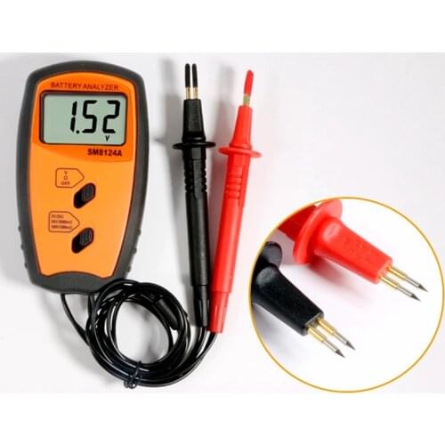 Battery Resistance Voltmeter Internal Impedance Meter LCD Rechargeable Battery Impedance internal resistance Tester SM8124A