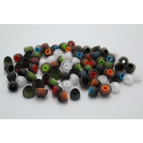 High quality Silicone TPU Bullet shape Headphone Earphone Ear Pads Earbuds In-Ear Eartips Silicone Sleeve S/M/L Size 800 pairs