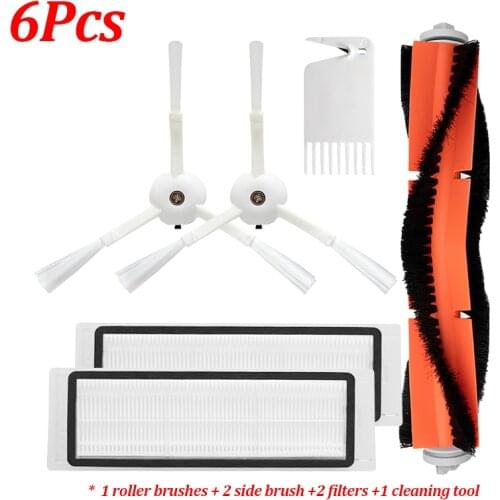 Side Roller Main Brush for Xiaomi Roborock MI 1S S50 S52 S55 S5Max S6 Vacuum Cleaner Replacements Hepa Filter Accessories Parts