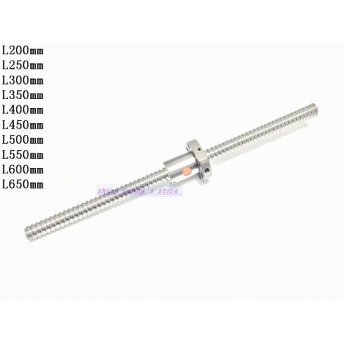 1pcs Ball Screw SFU1605 RM1605 1605 L200mm Rolled Ballscrew With 1pcs Single Flange Ball Nut for CNC No End Machined Brand New