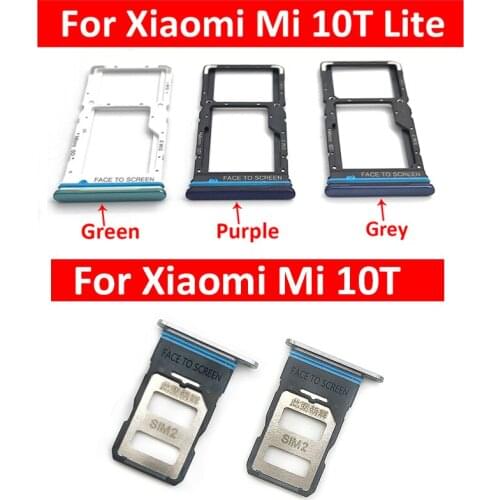 10Pcs/Lot, New For Xiaomi Mi 10T Lite SIM Card Tray Slot Holder Replacement Part