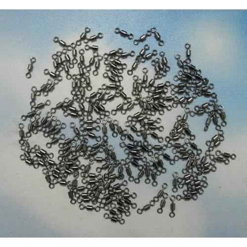 100Pcs/Lot 8 Word Ring Fishing Line Connector Pin Mainline Swivel Solid Ring Fishing Gear Fishing Tackles