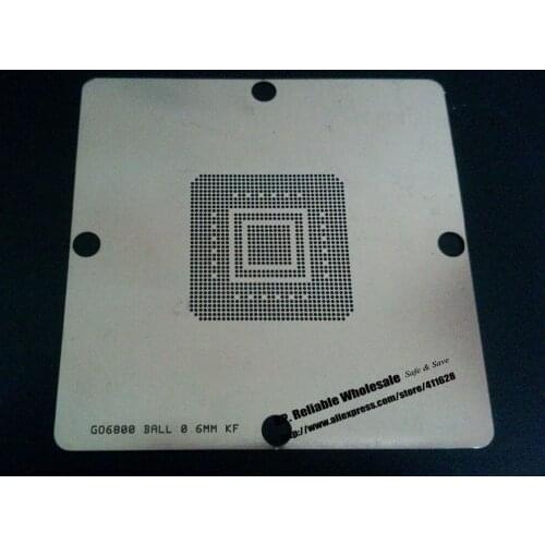 1x 80*80mm Stainless BGA Chipset Reballing Stencil Template for Go6800 Ball 0.6mm