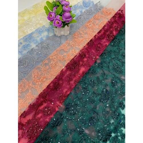 2021 Fashion Light Elegant Net Rope Lace Party Dress High Qaulity Lady Turtle Fabric Wedding Sky Blue Color T042