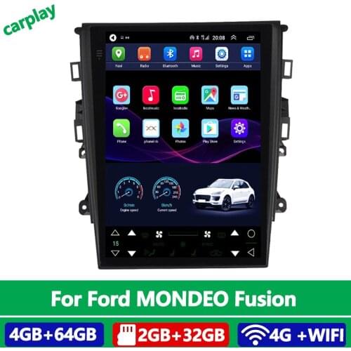 12.1Inch Tesla Style TouchScreen Android Car Radio Multimedia Video Player GPS Navigator For Ford Mondeo Fusion Audio Navigation